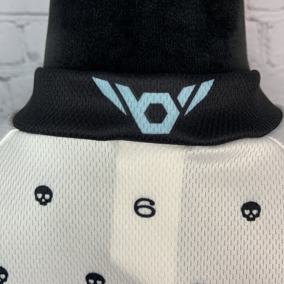 Twin Six sleeveless Club Raglan six/skull print cycling Jersey. Size Medium - Picture 6 of 12